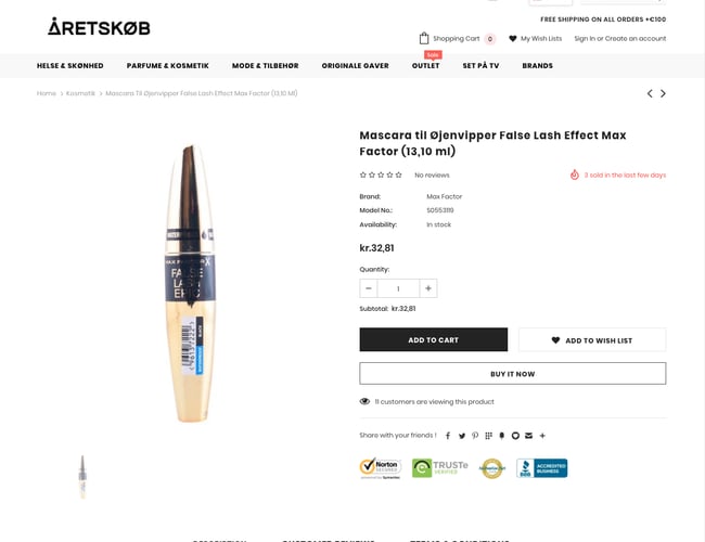 åretskøb.dk - Dropshipping webshop sælges med automatiseret leverandør.