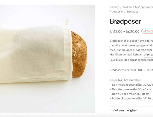 Webshop indenfor bæredygtig livsstil