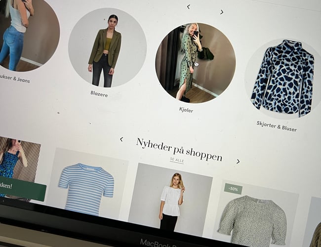 Webshop - Moderne tøj til yngre kvinder - Professionelt udviklet webshop - omsat for 114.000 kr. inkl. moms