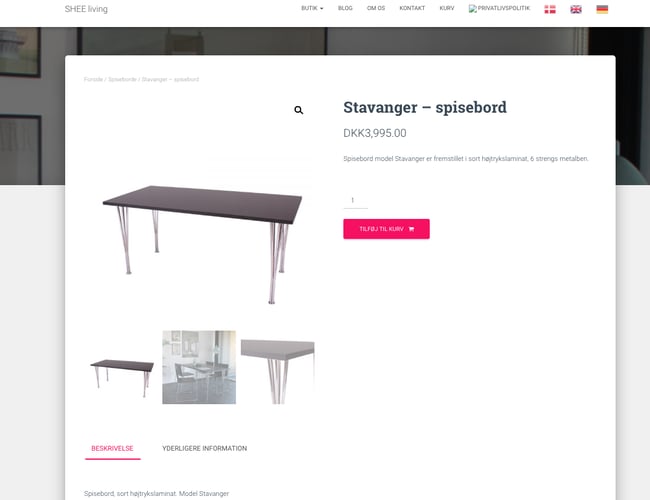 sheeliving.dk - Interiør webshop med håndlavede Dansk designede møbler