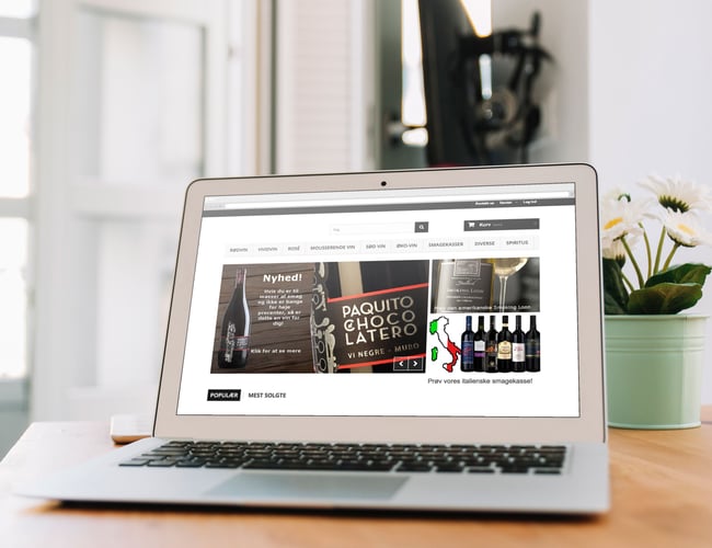 Online vinbutik med internationale kontakter - Omsætning på 75.000 kr.