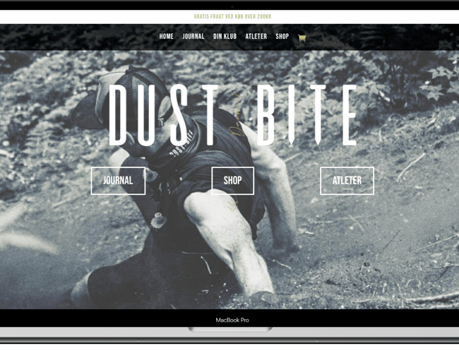 Dust Bite - Niche brand med webshop, forhandlere og varelager sælges