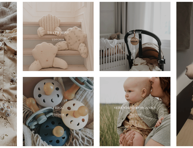 Webshop, domæne, varelager børnetøj - Brutto omsætning 73.082,00 kr.