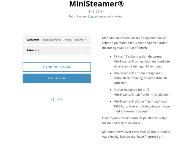 Dropship af unikke produkter - mulighed for omsætning fra første dag, samt unikt domænenavn