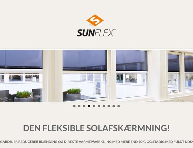 Egen gardin produktion til skibe, kontorer og private