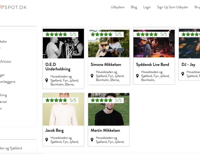 Markedsplads for Bryllups Leverandører og Brudepar