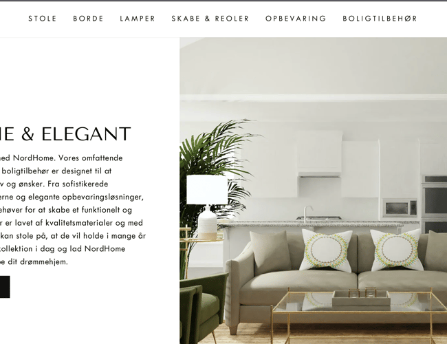 Salg af møbler gennem dropshipping