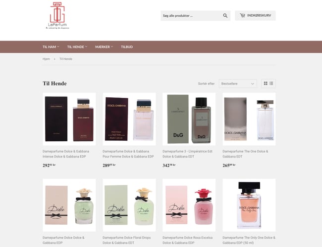 Laparfum.dk - Billig parfume webshop sælges med den perfekte dropshipping aftale