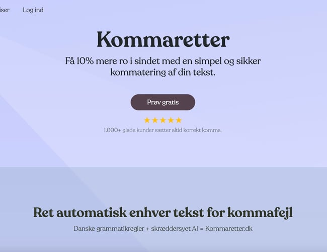 TekstGuru/RetMinTekst/Kommaretter - Dansk tekstrettelse (SaaS)