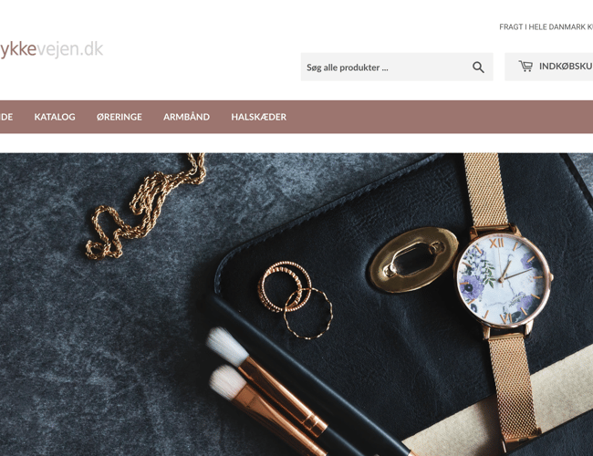 Klargjort Dropshipping Webshop med salg af Smykker