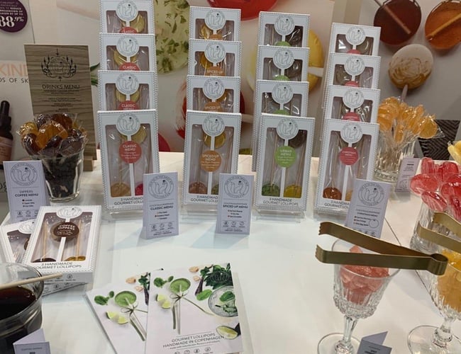 Webshop med salg af cocktail lollipops og lollipops med logo - Til salg