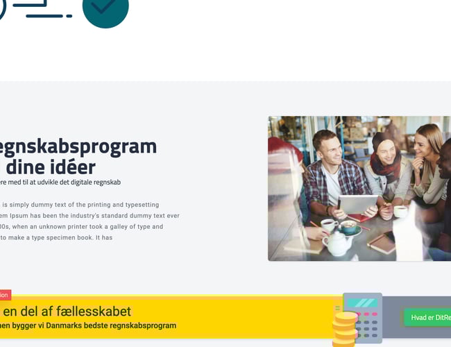 Ikke færdigt regnskabsprogram til salg