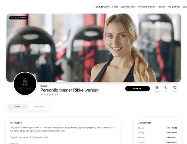 Abonnementsforretning / skønhedsplatform - 100% automatiseret og selvkørende. Brugt 350 udviklingstimer! Medfølger komplet liste med over 15.000 danske saloner / behandlere i målgruppen.