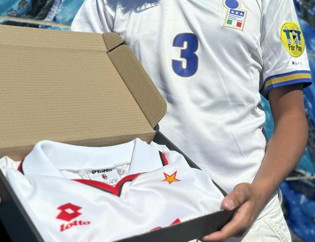 Virksomhed med salg af fodboldtrøjer 