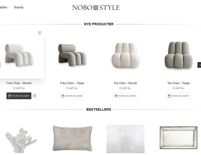 Hurtig selvkørende webshop med omsætning fra dag 1