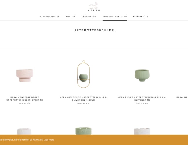 Køreklar Nordisk keramik webshop KERAM.DK - med dansk dropshipping leverandør!