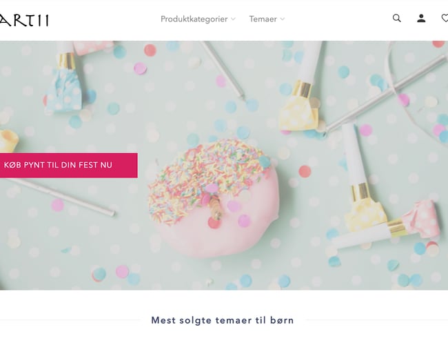 Køreklar webshop med pynt til alle fester 