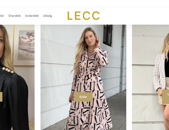 Lecc.dk - Omsætning første år 1.200.000 kr. - 71.000 Facebook følgere og 13.800 instagram følgere