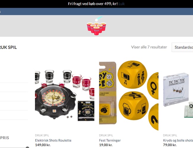 Webshop Den Fulde Kop - Trustpilot på 4,4 stjerner. - Festtilbehør til enhver fest