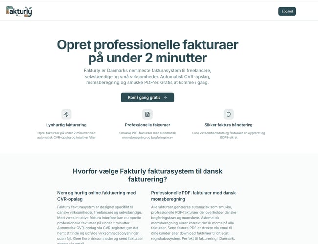 Fakturly.dk - Fakturering på den nemme måde SÆLGES