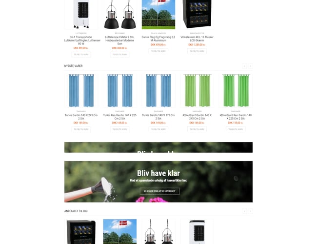 Kørende Dropshipping webshop med udstyr til Hus, have og hobby - Hjemmets.dk