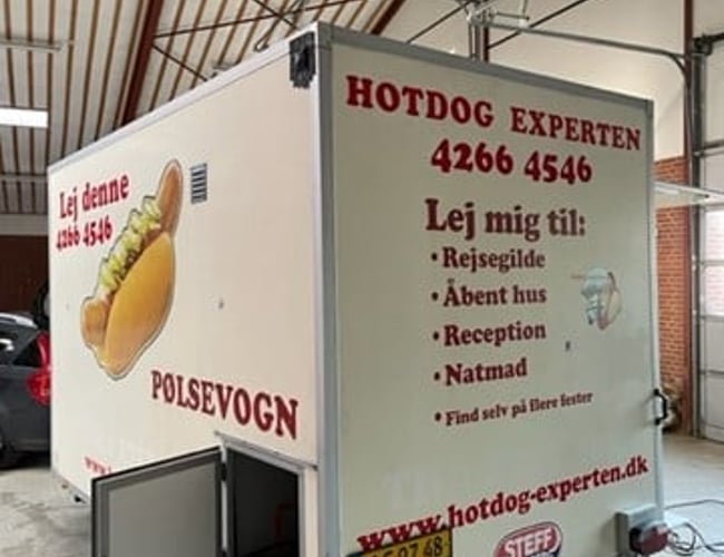 Pølsevogns koncept til salg med arrangement bookinger - Tjen 340.000 kr. som bibeskæftigelse - Trekantområdet