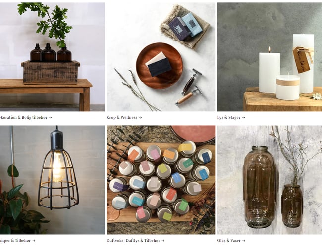 Online livsstilsbutik - interiør, wellness mm. - med omsætning