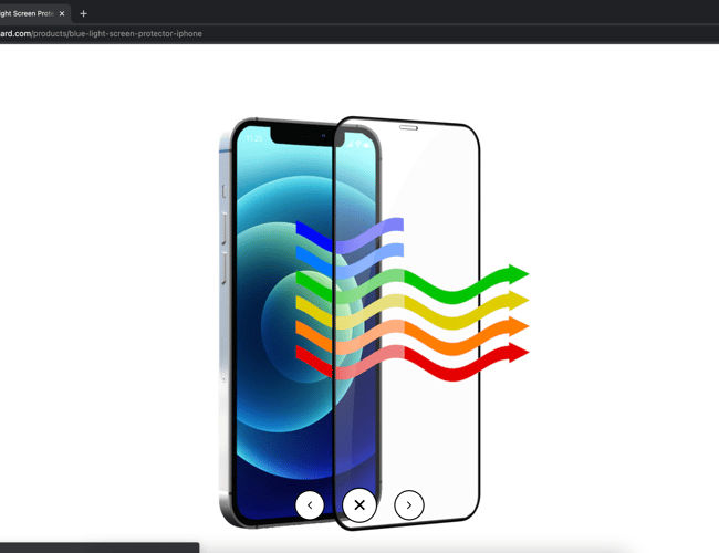 getblueguard.com - Eget brand med salg af panserglas. +500% markup.
