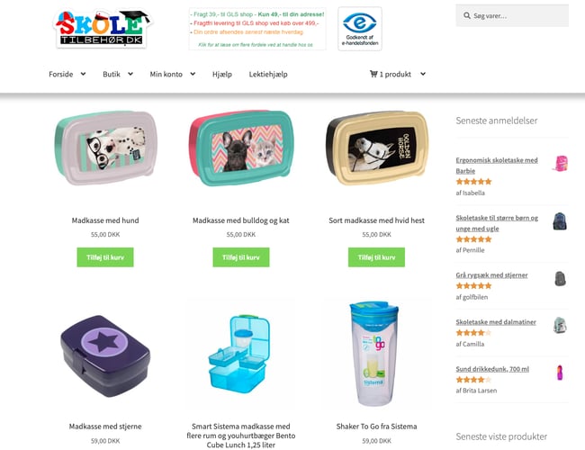 Skoletilbehoer.dk - Velkørende webshop med skoleting - Omsætning i 2018: 503.830 kr.