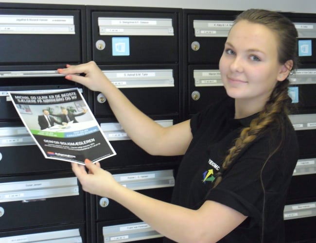 Flyer omdeling virksomhed til salg