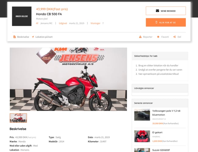 Dansell.dk - Køb og salgs portal for køretøjer med mere end 718 annoncer