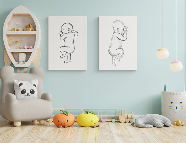 Personlinge plakater til nyfødte. - dropshipping webshop