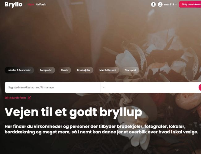 Bryllo.dk - BryllupsPortal med muligheder