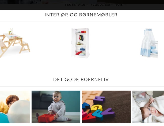Dropshipping butik med salg af baby-børne udstyr
