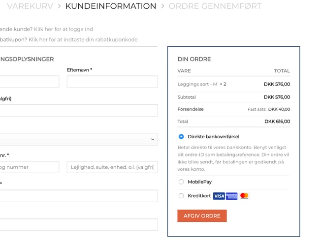 Webshop med salg af karate udstyr - Omsætning 50.000 kr. 