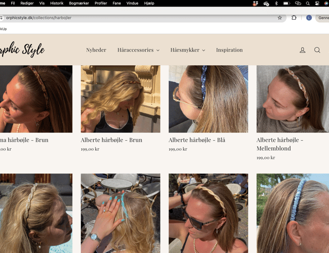 Hår accessorie univers drevet i 3 år