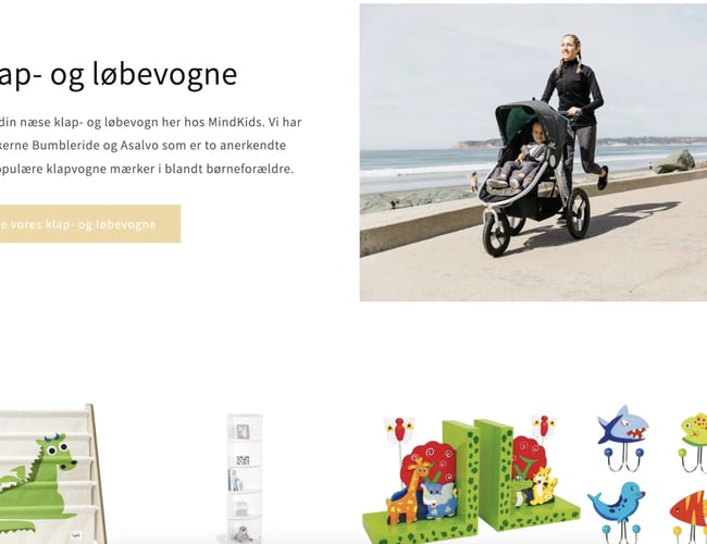 Dropshipping butik med salg af baby-børne udstyr