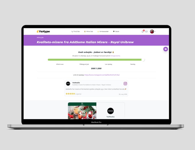 Influencer App/Web-platform med +3.500 brugere
