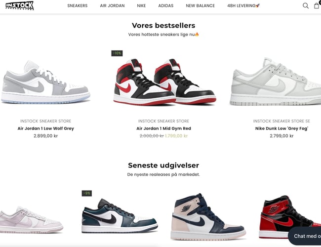 Salg af super populær sneaker virksomhed med salg i Danmark & Sverige!