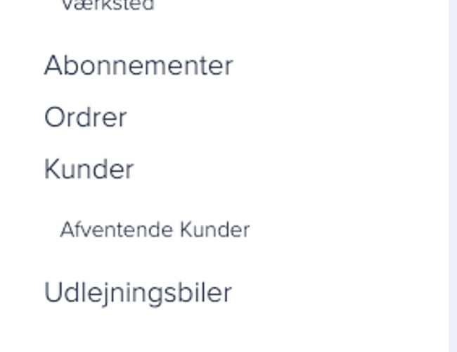 Booking system til leasing af biler til salg
