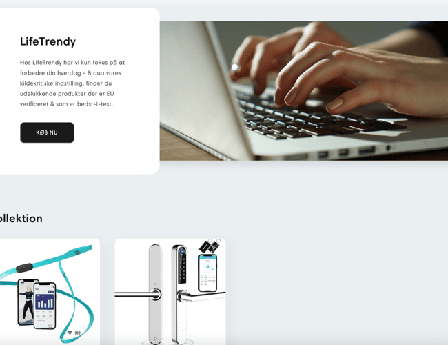 Salgklar webshop - Lifetrendy.shop - Perfekt til dig som ønsker at starte din egen dropshipping rejse