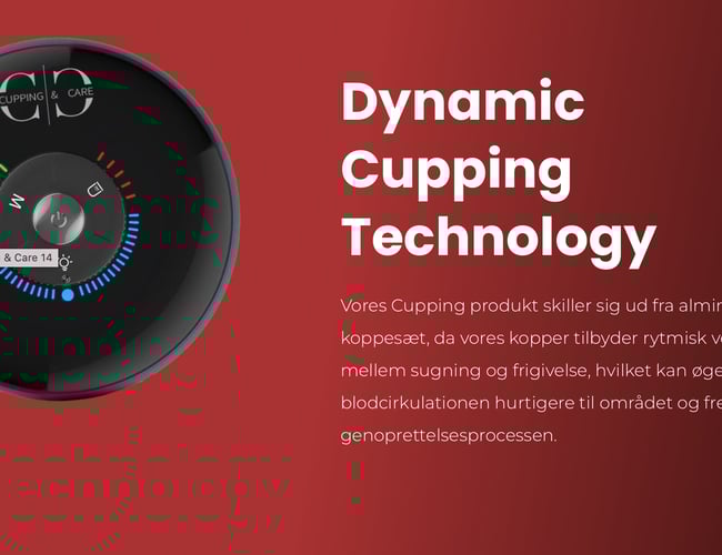 Webshop med salg af kvalitets smart cupping udstyr sælges