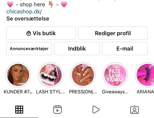 ChicaShop.dk - succesfuld vippe/skønheds webshop - Omsætningen for 2021: 333.485 kr. 