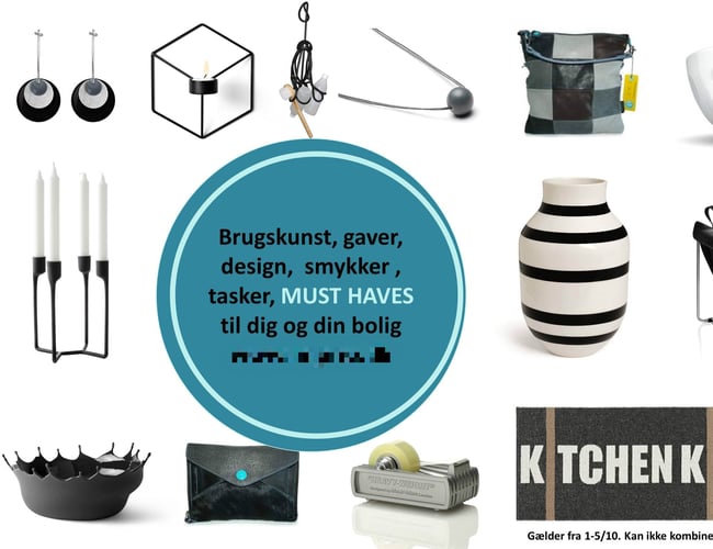 Velfungerende Webshop med brugskunst og interiør 