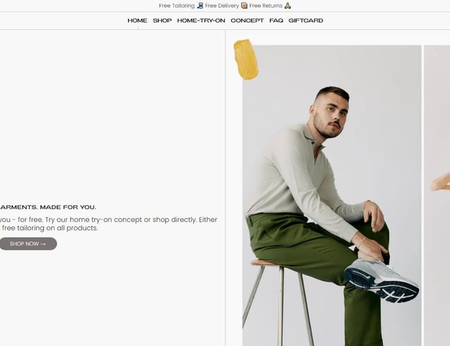 Salg af tøjmærke (ODDFORM), webshop og varelager