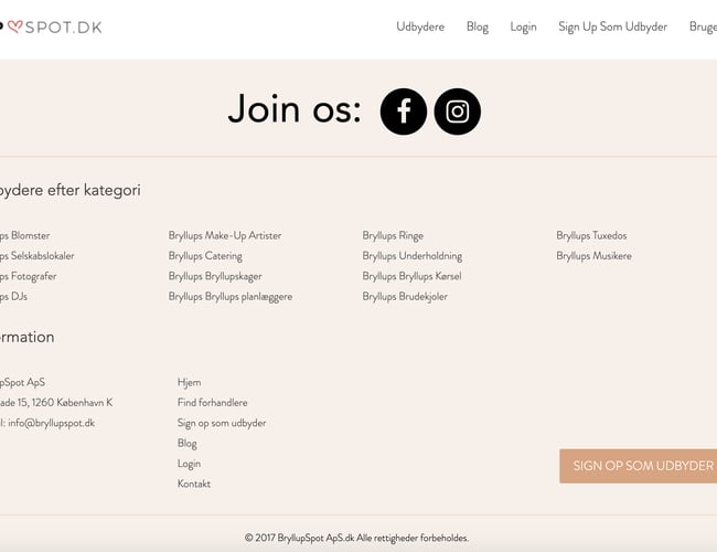 Markedsplads for Bryllups Leverandører og Brudepar