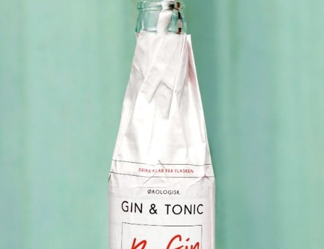 Overtagelse af drikkeklart gin & tonic koncept 