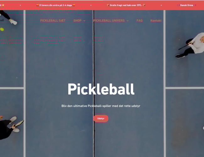 Salg af opkommende ny sport i Danmark