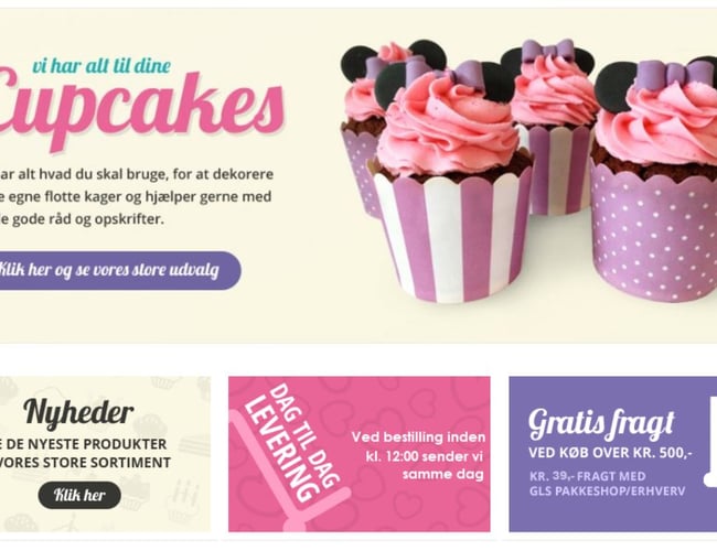 Kendt webshop med salg af bageartikler til både private og professionelle