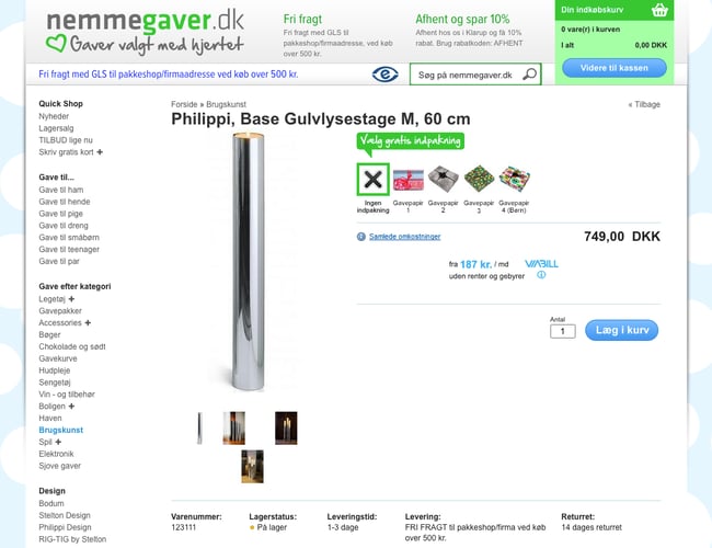 Etableret e-mærket gaveshop med vækstpotentiale – Nemmegaver.dk